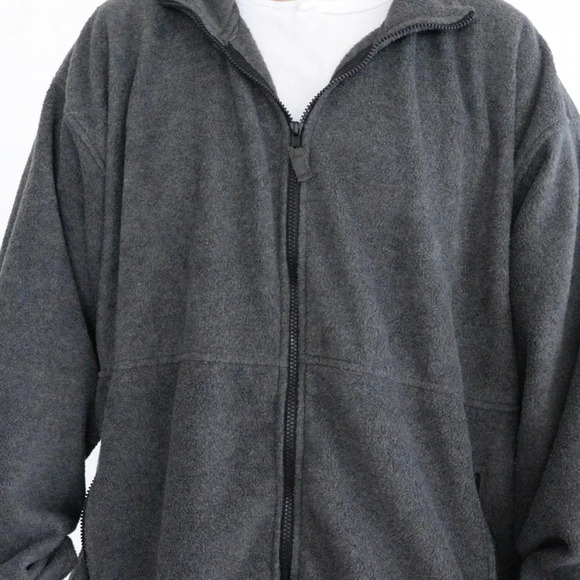 Vintage 90'S Sierra Pacific Outdoors Gray Zip Up Fleece Sweater Size 2Xl - Picture 2 of 11